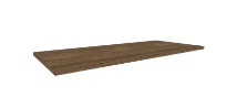 Procasa Klaire top - HPL plan vasque 1000 x 460 x 18 mm - sans découpe - walnut