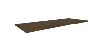 Procasa Klaire top - HPL plan vasque 1200 x 460 x 18 mm - sans découpe - walnut