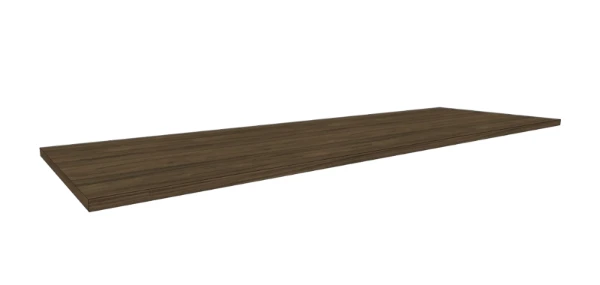 Procasa Klaire top - HPL plan vasque 1400 x 460 x 18 mm - sans découpe - walnut
