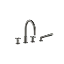 DORNBRACHT Tara Mélangeur bain/douche à 4 trous pour montage sur gorge ou hors baignoire Dark Platinum matt