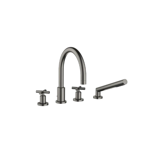 DORNBRACHT Tara Mélangeur bain/douche à 4 trous pour montage sur gorge ou hors baignoire Dark Platinum matt