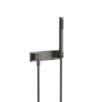 DORNBRACHT Symetrics Garniture de douche sur plaque de recouvrement Dark Platinum matt
