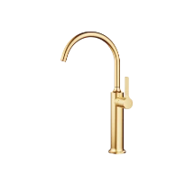 DORNBRACHT VAIA Mitigeur monocommande de lavabo avec pied surélevé sans garniture d’écoulement laiton brossé