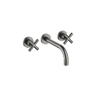 DORNBRACHT Tara Robinetterie murale pour lavabo sans garniture d’écoulement Dark Platinum matt