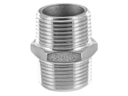 STD Inox 316 280 nippel MM 1/2 x 1/2 (zak 10st) - prijs per stuk - prijs per stuk