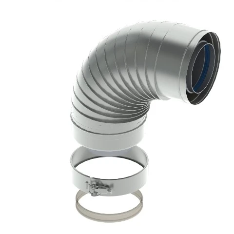 COURBE DRU 150 X 100 aluminium nervuré