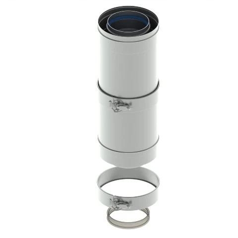 TUYAU DRU 150 X 100 aluminium 275-390mm telescopique