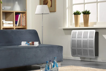 DRU Style gaskonvektor 3500W excl muurdoorvoer 4 alu-metallic