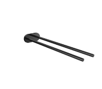 EMCO Round porte-serviettes, 2 bras, fixe, noir