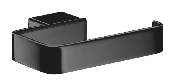 EMCO Loft, toiletrolhouder zonder klep, zwart