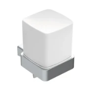 EMCO Loft, distributeur de savon avec poignée de commande, pot de cloche satiné, chromé