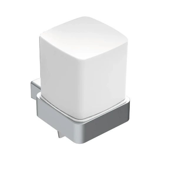 EMCO Loft, distributeur de savon avec poignée de commande, pot de cloche satiné, chromé