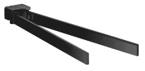 EMCO Loft, porte-serviettes, 2 parties pivotables 310mm, noir
