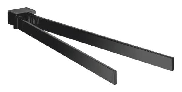 Emco Loft, handdoekhouder, 2-lids draaibaar 410mm, zwart
