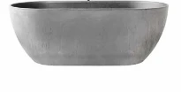 Detremmerie Clement baignoire 1600 x 750 x 570 mm - beton dark - sans trop-plein