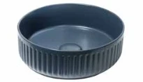 Detremmerie No Limit lavabo à poser rond 360 x 360 x 120 mm - noir mat - sans trou de robinet - sans trop-plein