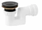 Detremmerie Pop-Up crépine et siphon pour baignoire - beton dark