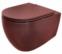 Detremmerie Kameleon toilette en céramique rimless siège soft close inclus - brune mat