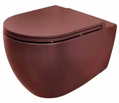 Detremmerie Kameleon toilet keramiek rimless inclusief zitting soft close - bruin mat