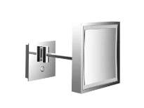 EMCO miroir de rasage, LED, 2 couleurs, 203x203mm, 1 bras, grossissement 3, chr