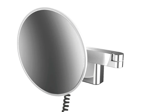 EMCO Scheerspiegel, LED, Ø 209mm, 2-armig, snoer, vergroting 3, chr