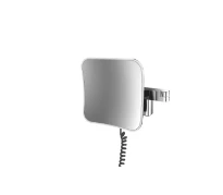 EMCO miroir de rasage, LED, 209x209mm, câble, grossissement 5, chr