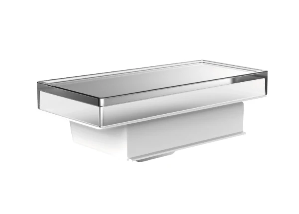 EMCO Liaison, zeepdispenser/planchet voor reling, m/bediengshendel, chr