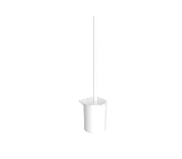 EMCO Flow, toiletborstelgarnituur, houder wit, chroom