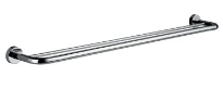 EMCO Rondo2, porte-serviettes double, 800mm, chromé
