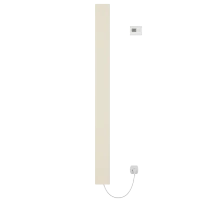 Procasa Gobi radiateur sèche-serviette électrique 1800x150mm - 950W - thermostat inclus - beige mat