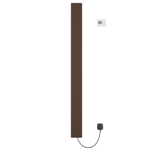 Procasa Gobi radiateur sèche-serviette électrique 1800x150mm - 950W - thermostat inclus - brun mat