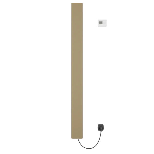 Procasa Gobi radiateur sèche-serviette électrique 1800x150mm - 950W - thermostat inclus - sable mat