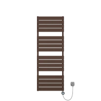 Procasa Sahara radiateur sèche-serviette électrique 1120x550mm - 600W - thermostat inclus - brun mat