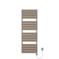 Procasa Sahara radiateur sèche-serviette électrique 1120x550mm - 600W - thermostat inclus - taupe mat
