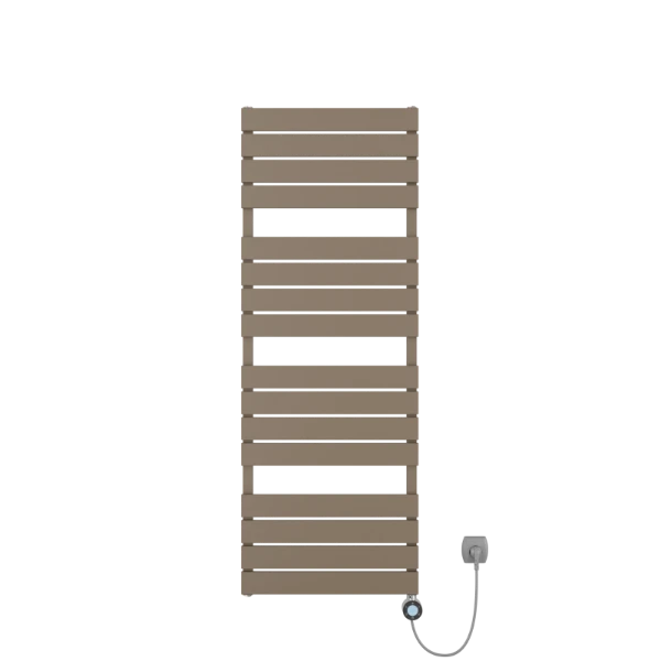 Procasa Sahara radiateur sèche-serviette électrique 1120x550mm - 600W - thermostat inclus - taupe mat