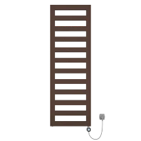 Procasa Sinaï radiateur sèche-serviette électrique 1155x500mm - 600W - thermostat inclus - brun mat