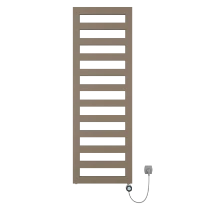Procasa Sinaï radiateur sèche-serviette électrique 1155x500mm - 600W - thermostat inclus - taupe mat