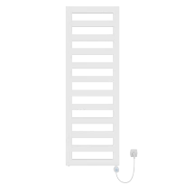 Procasa Sinaï radiateur sèche-serviette électrique 1775x600mm - 1000W - thermostat inclus - RAL 9016 blanc signalisation