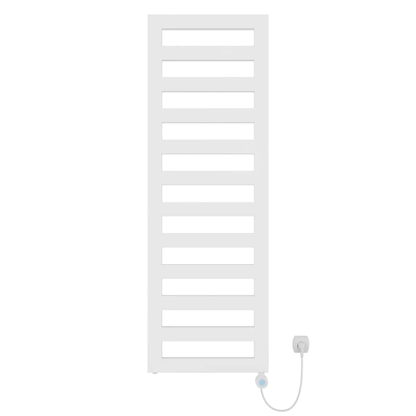 Procasa Sinaï radiateur sèche-serviette électrique 1775x600mm - 1000W - thermostat inclus - RAL 9016 blanc signalisation