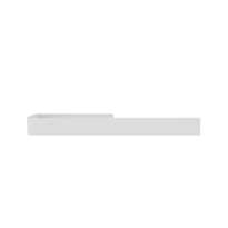 Procasa porte-serviette pour Savenne 456mm - RAL 9016 blanc signalisation mat