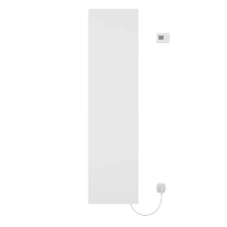 Procasa Savanne radiateur sèche-serviette électrique 1765x456mm - 600W - thermostat inclus - RAL 9016 blanc signalisation mat