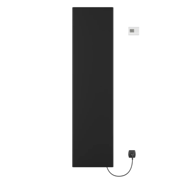 Procasa Savanne radiateur sèche-serviette électrique 1765x456mm - 600W - thermostat inclus - noir mat