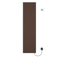 Procasa Savanne radiateur sèche-serviette électrique 1765x456mm - 600W - thermostat inclus - brun mat
