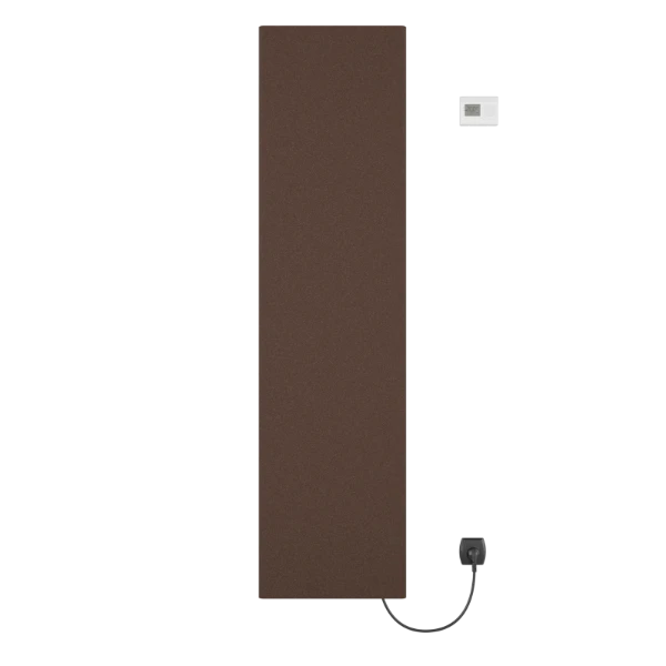 Procasa Savanne radiateur sèche-serviette électrique 1765x456mm - 600W - thermostat inclus - brun mat