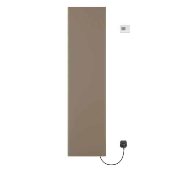 Procasa Savanne radiateur sèche-serviette électrique 1765x456mm - 600W - thermostat inclus - taupe mat