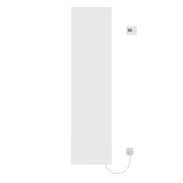 Procasa Savanne radiateur sèche-serviette électrique 1765x606mm - 900W - thermostat inclus - RAL 9016 blanc signalisation