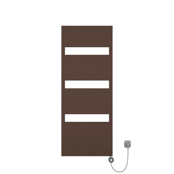 Procasa Kalahari radiateur sèche-serviette électrique 1143x605mm - 400W - thermostat inclus - brun mat