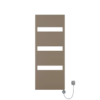 Procasa Kalahari radiateur sèche-serviette électrique 1543x605mm - 600W - thermostat inclus - taupe mat