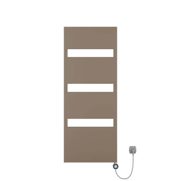 Procasa Kalahari radiateur sèche-serviette électrique 1143x605mm - 400W - thermostat inclus - taupe mat
