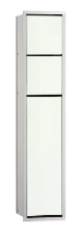 EMCO Toiletmodule 150, inb, reserve/toiletrol/borstel, R/L, alu/optiwhite